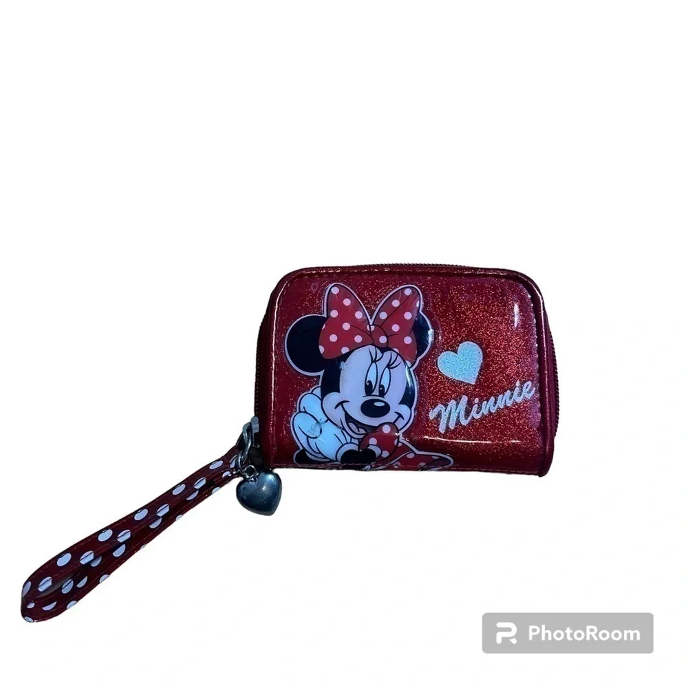 Disney Minnie Mouse Wallet Red Kids Wristlet